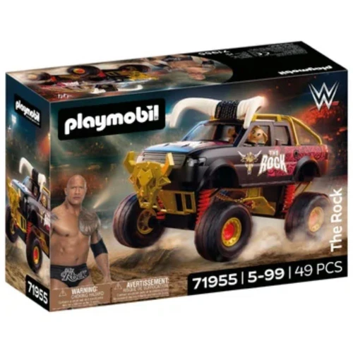 Boxed - PLAYMOBIL WWE The Rock Monster Truck
