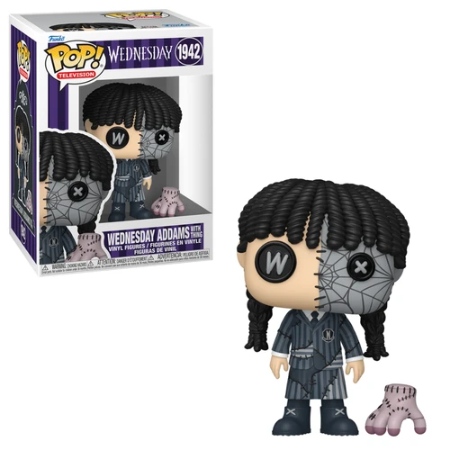 Pop! Wednesday Addams Patchwork with Thing