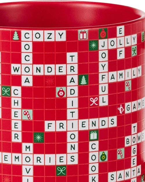  Christmas Crossword Puzzle 16oz Mug