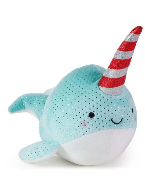 Festive Narwhal 8-Inch Plush