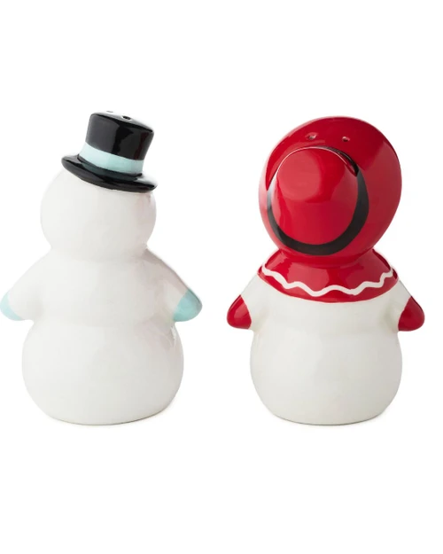  Sculpted Snow People Salt & Pepper Shakers (2 PC set)