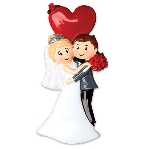 Wedding Dress & Tuxedo Personalized Ornament