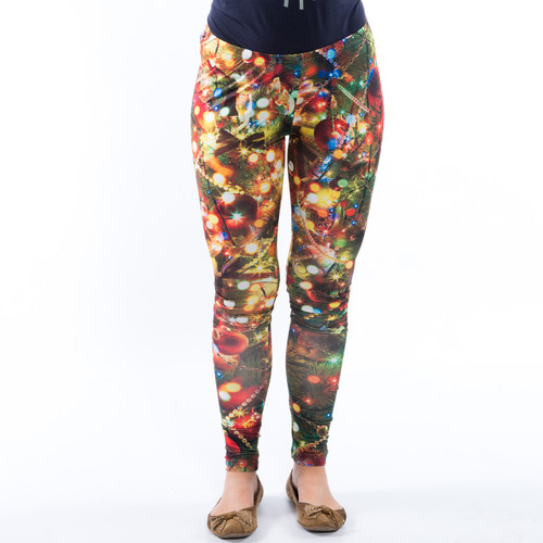 Christmas Tree High Waisted Leggings: Women's Christmas Outfits