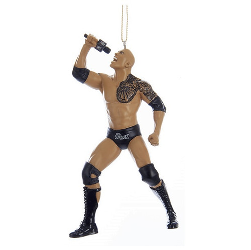WWE The Rock with microphone ornament