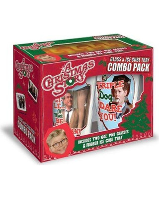 A Christmas Story Pint Glass and Ice Cube Tray Combo Pack