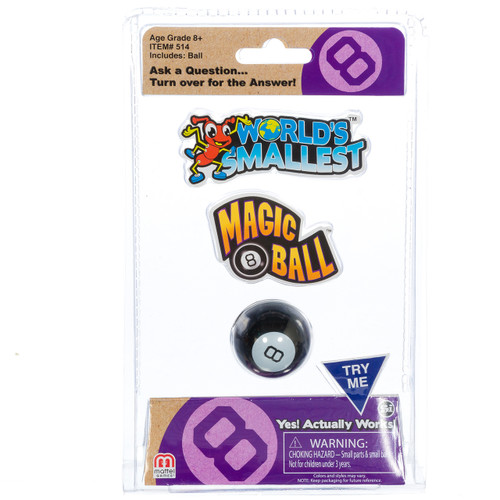 World's Smallest Magic 8 Ball in Package