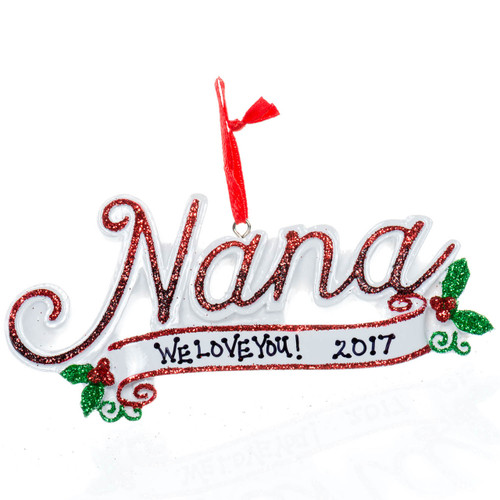 New Nana Personalized Ornament personalized
