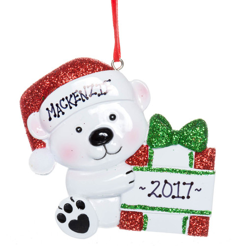 Baby Bear with Present Personalized Baby Bear with Present Personalized