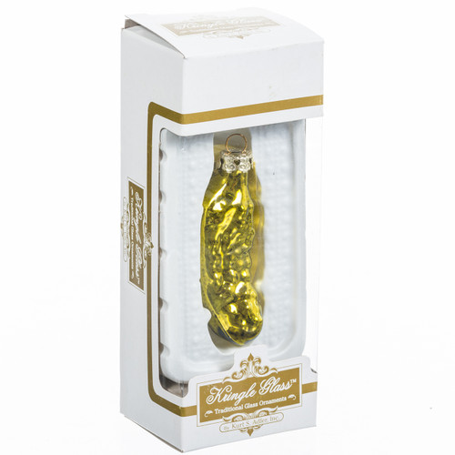 Kringle Glass Pickle Ornament packaging Kringle Glass Pickle Ornament packaging