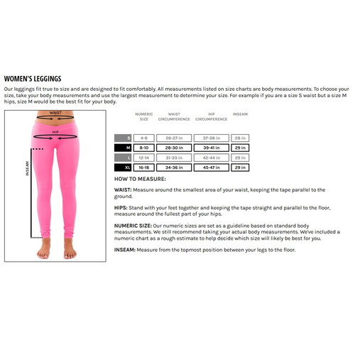 sizing chart sizing chart