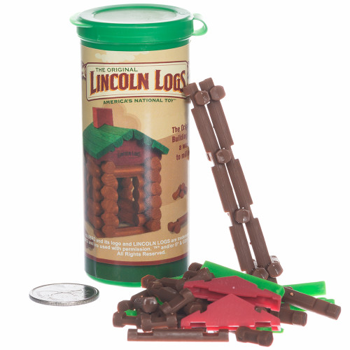 World's Smallest Lincoln Logs Unpackaged