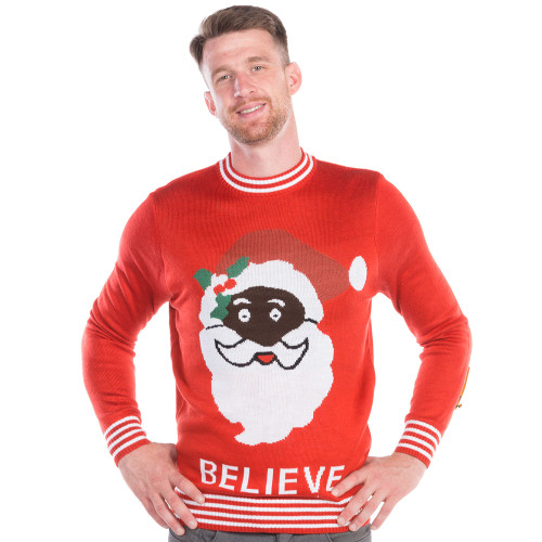 Believe in Santa Ugly Sweater - men