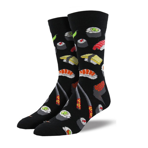 Black Sushi Men's Crew Socks