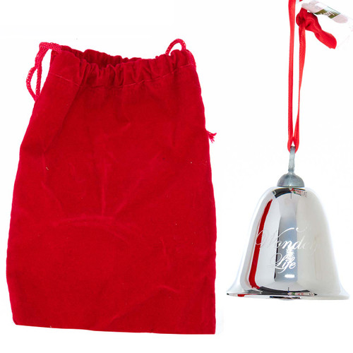 It's a Wonderful Life Deluxe Keepsake Bell Ornament Beside Bag It's a Wonderful Life Deluxe Keepsake Bell Ornament Beside Bag