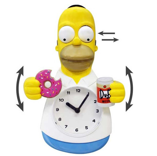 Homer Simpsons 3D Motion Clock Moving View