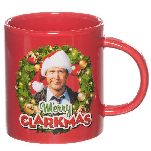 Christmas Vacation Merry Clarkmas 15 oz Boxed Ceramic Mug Front View Christmas Vacation Merry Clarkmas 15 oz Boxed Ceramic Mug Front View