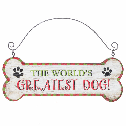 Festive Dog Bone Ornaments The World's Greatest Dog Festive Dog Bone Ornaments The World's Greatest Dog