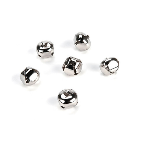 Bag of 19 Silver Jingle Bells Unbagged View Bag of 19 Silver Jingle Bells Unbagged View
