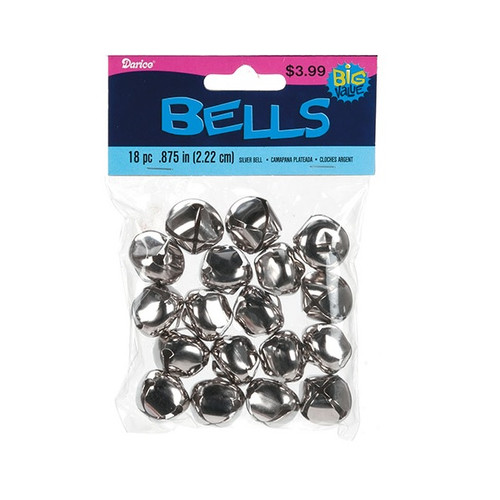Bag of 19 Silver Jingle Bells Bagged View Bag of 19 Silver Jingle Bells Bagged View