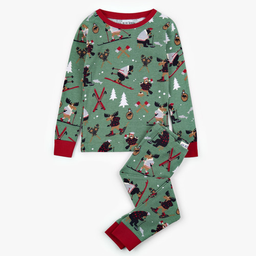 Canadian Winter Kids 2 Piece Pajama Set Retrofestive Ca