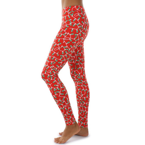 Christmas Light Strand Leggings by 