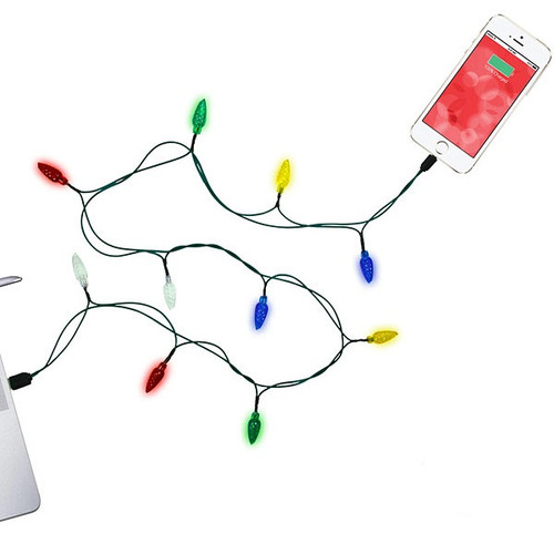 LED Christmas Bulb iPhone USB Charger Charging View