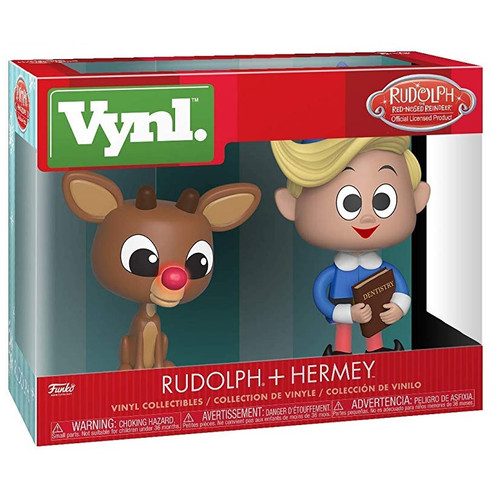 Rudolph The Red-Nosed Reindeer and Hermie Set of 2 Boxed Funko Vynl Figures