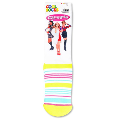 Clueless Women's Crew Socks Packaged View Clueless Women's Crew Socks Packaged View