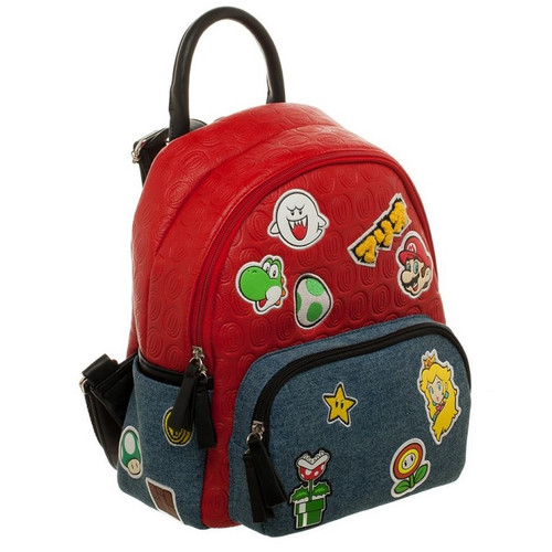 Nintendo Super Mario Patches Junior Mini Backpack Right Side View