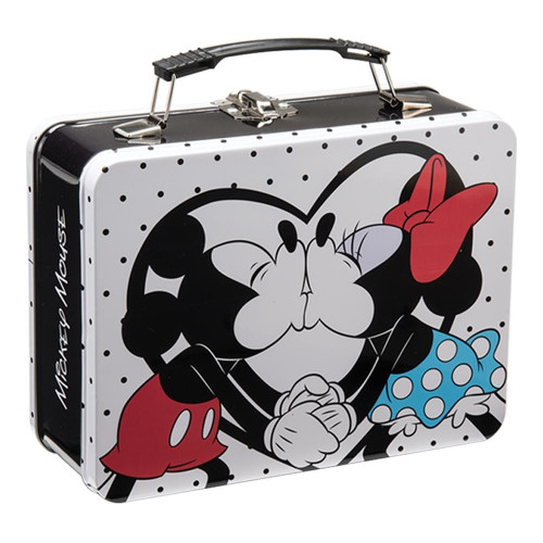 Disney Mickey and Minnie Tin Tote Back View Disney Mickey and Minnie Tin Tote Back View