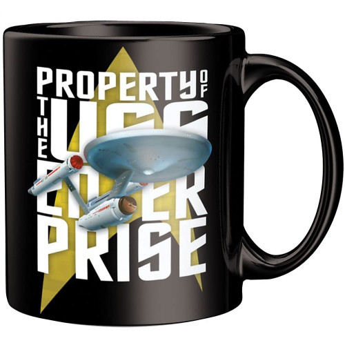 Star Trek Property of USS Enterprise Mug Unboxed View