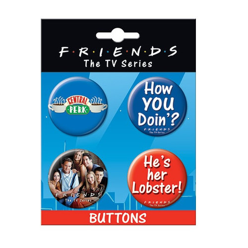 Friends Button Set of Four