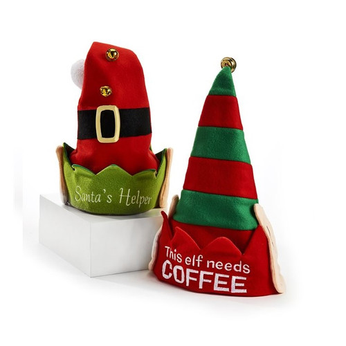 Fleece and Polyester Elf Hats - 2 Styles Fleece and Polyester Elf Hats - 2 Styles