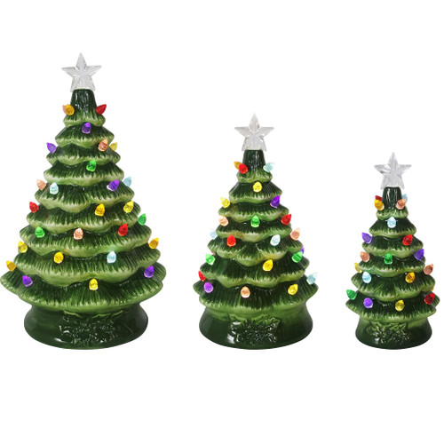 Christmas - Decorations - Ceramic Christmas Trees