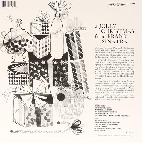 Frank Sinatra A Jolly Christmas Album, back Frank Sinatra A Jolly Christmas Album, back