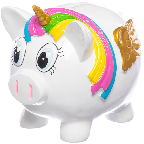 White Pig-icorn Bank, front