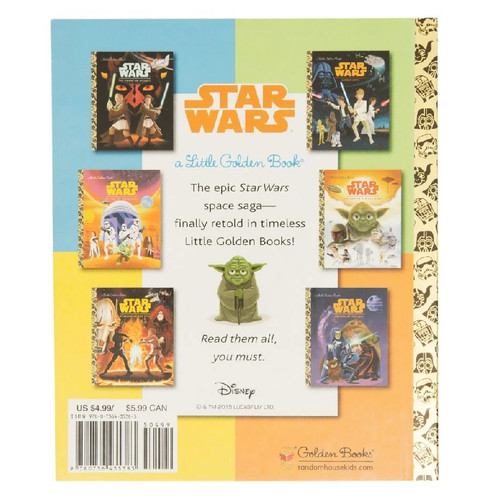 Star Wars Return Of The Jedi Little Golden Book  - back of book Star Wars Return Of The Jedi Little Golden Book  - back of book