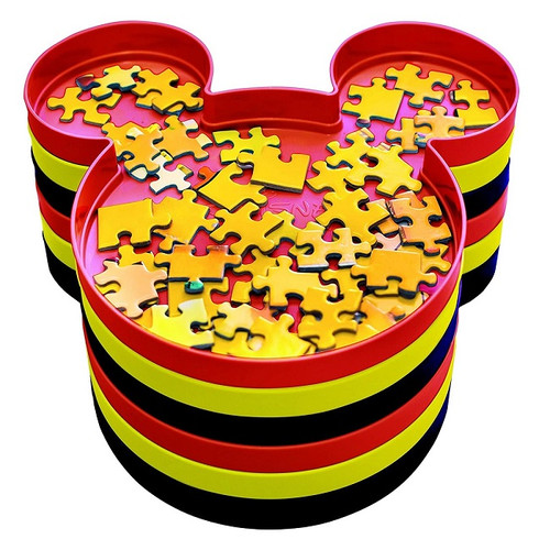 Disney's Mickey Mouse Puzzle Sort & Go Stackable Trays by Ravensburger Stacked  Disney's Mickey Mouse Puzzle Sort & Go Stackable Trays by Ravensburger Stacked