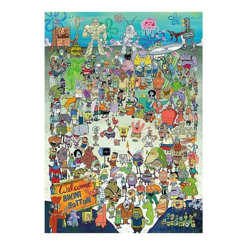 Spongebob Squarepants Cast 1000 pc Puzzle
