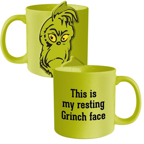Dr. Seuss Grinchmas Resting Grinch Face Ceramic Mug Dr. Seuss Grinchmas Resting Grinch Face Ceramic Mug
