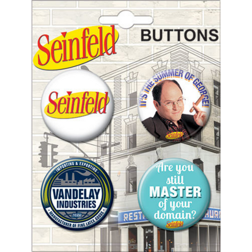 Seinfeld 4 Button Set on Card