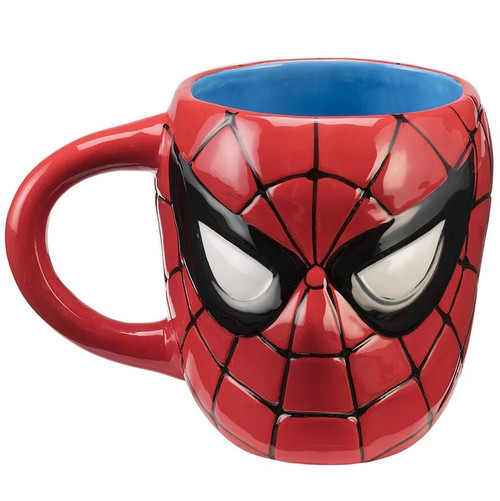 Marvel Spiderman Sculpted Mug Front View Marvel Spiderman Sculpted Mug Front View