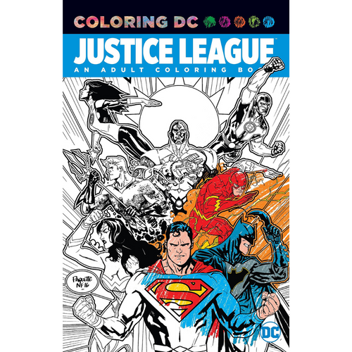 Cover - Justice League Colouring Book for Adults Cover - Justice League Colouring Book for Adults