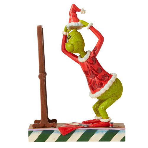 Grinch Santa Hat Jim Shore Figure  Enesco Grinch Santa Hat Jim Shore Figure  Enesco