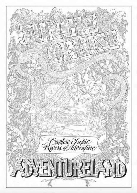 Art of Colouring Book: Disney Parks Poster Art colouring page 2  Art of Colouring Book: Disney Parks Poster Art colouring page 2