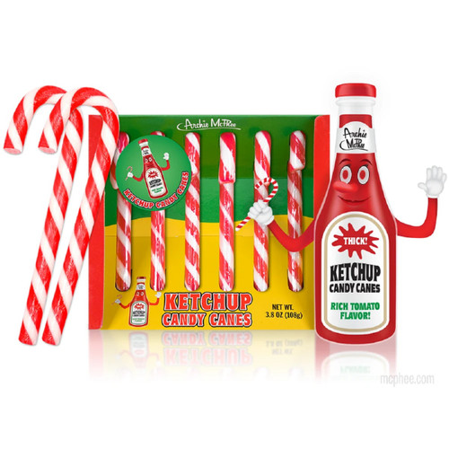 Dante's Inferno Hot Candy Canes  Gift Box of 6 Funny Spicy Candy