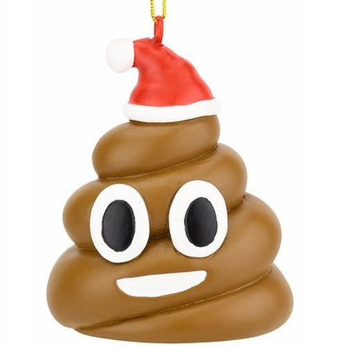 Poop Emoji  Christmas Ornament