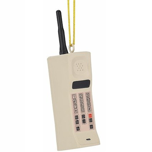 TB-6076 1980's Cell Phone Christmas Ornament TB-6076 1980's Cell Phone Christmas Ornament