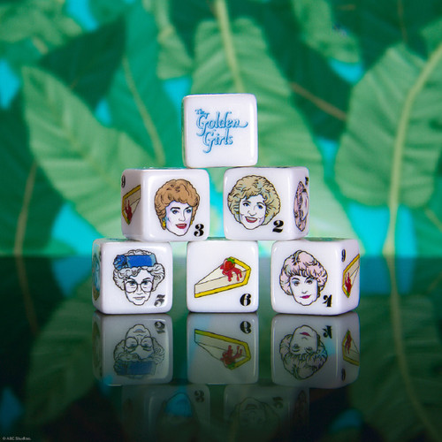 Golden Girls 6pc Dice Set EV-USAAC118-506 Golden Girls 6pc Dice Set EV-USAAC118-506