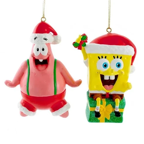 SpongeBob Square Pants & Patrick Ornaments
